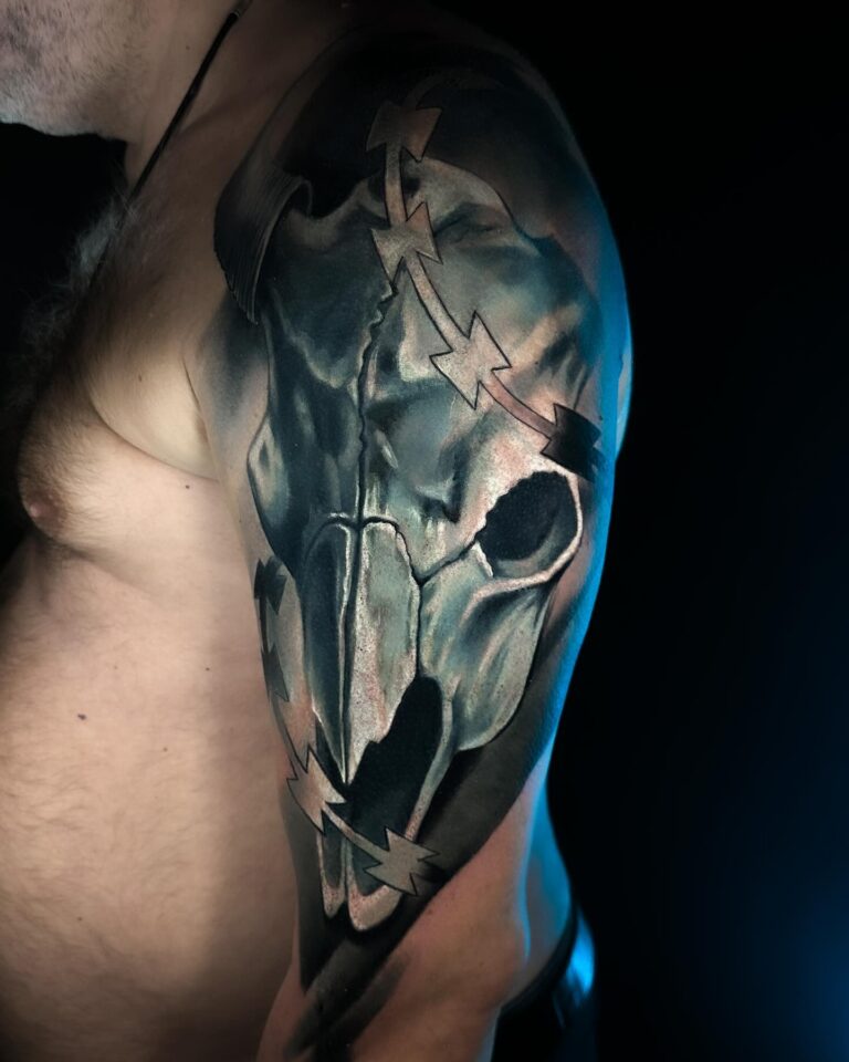 Skull Cover Up Tattoo – Cover Up Tattoo in Tallinn